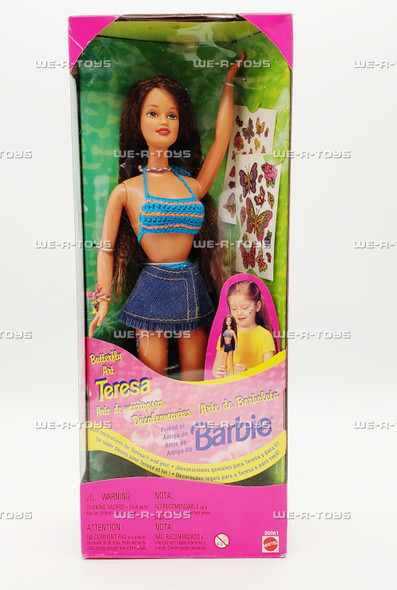 Barbie Butterfly Art Teresa Doll Non-US Package Variant 1998 Mattel 20361