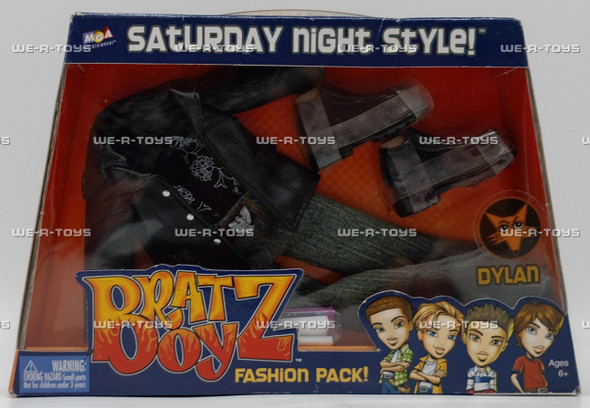 Bratz Boyz Dylan Fashion Pack Saturday Night Style 2003 MGA Ent .New E1/INT-1