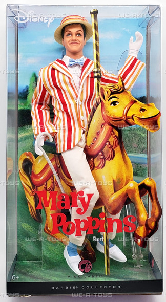 Disney's Mary Poppins Bert Doll Barbie Collector Pink Label 2007 Mattel New