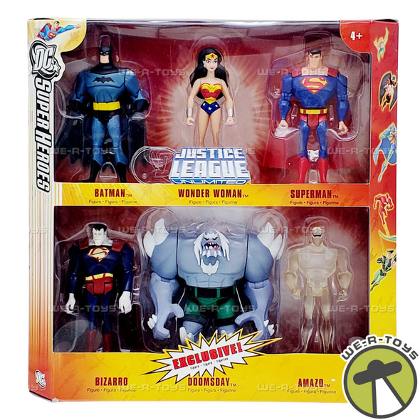 DC Super Heroes Justice League Unlimited Action Figure Exclusive 6-Pack NEW