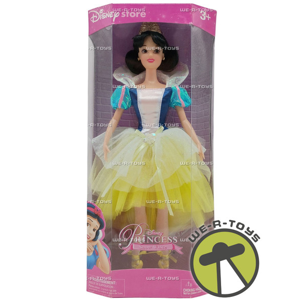 Disney Store Disney Princess Snow White Ballerina Doll In Blue/Yellow Dress New