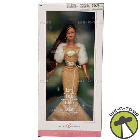 Barbie Zodiac Collection Leo Pink Label Doll 2004 Mattel No. C6244 New