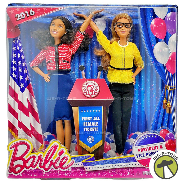 2016 Barbie President and Vice President Dolls 2 Pack 2015 Mattel DPN04