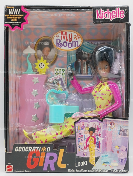 Barbie My Room Generation Girl Nichelle African American Doll & Playset 2000 New