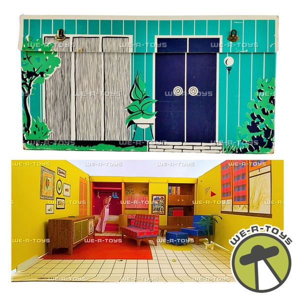 Vintage Barbie Dream House Playset With Latches 1962 Mattel #816