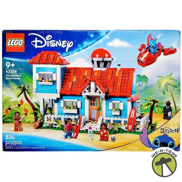 LEGO Disney Lilo and Stitch Beach House 834 Piece Building Set 43268