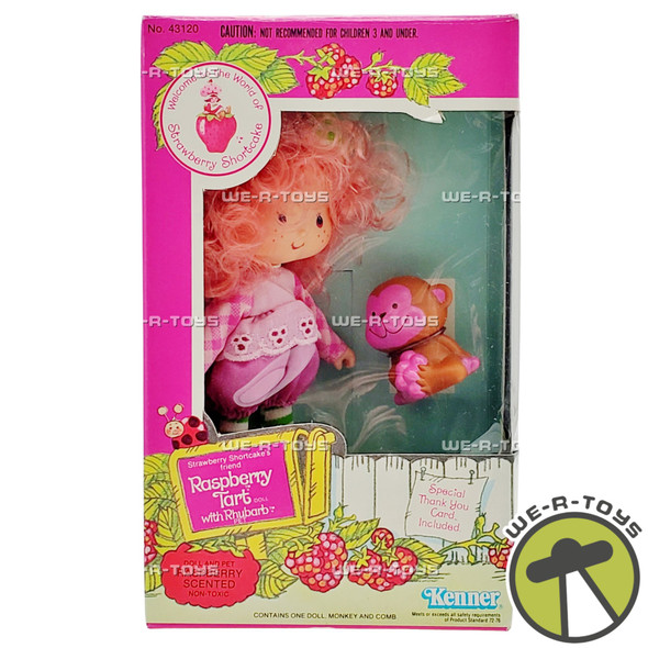 Strawberry Shortcake Raspberry Tart Doll with Rhubarb Pet Monkey Kenner 1980
