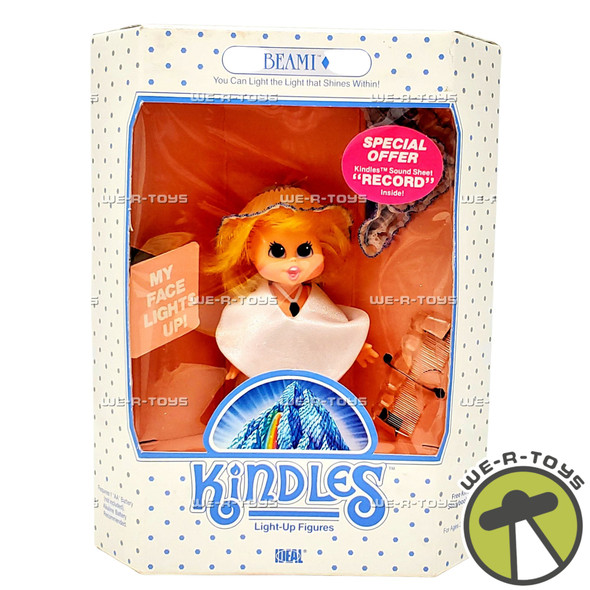 Kindles Beami Light Up Figure with Accessories Vintage 1985 Ideal 8315 NEW