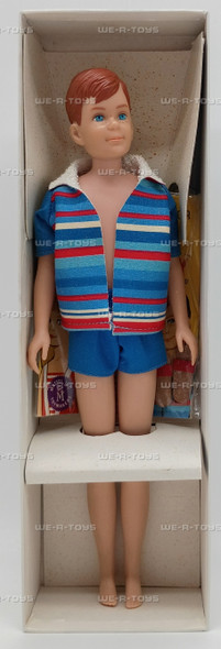 Barbie Skipper's Friend Ricky By Mattel 1964 Male Doll Stock No 1090 With Stand