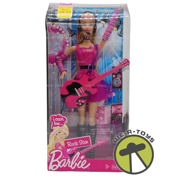Barbie I Can Be Rock Star Doll with Guitar & Headset 2009 Mattel R4229 New