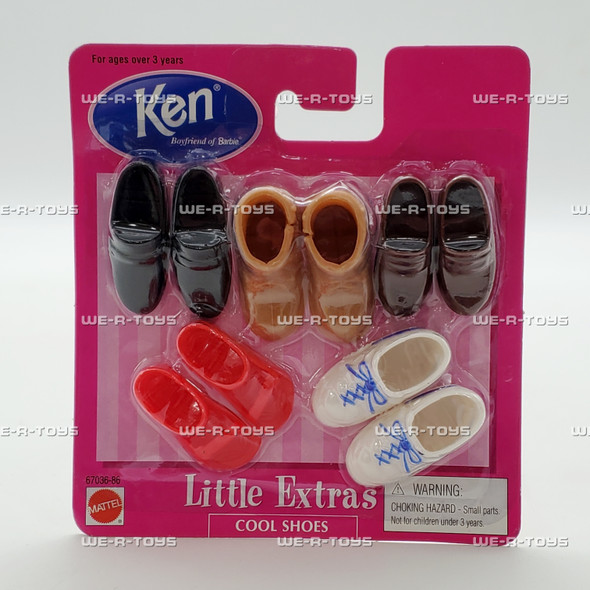 Barbie Little Extras Cool Shoes for Ken 5 Pairs of Shoes Mattel 1998 NEW