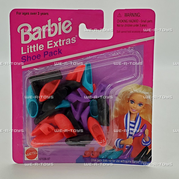 Barbie Little Extras Shoe Pack 1995 Mattel Item No 67036-97 NEW