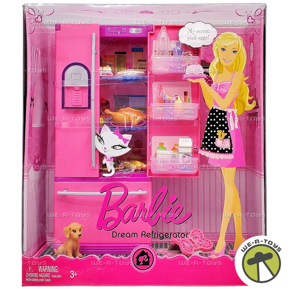 Barbie Dream Refrigerator and Dog Furniture 2008 Mattel N4898
