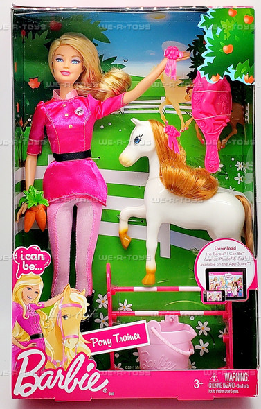 Barbie I Can Be... Pony Trainer Doll Playset 2011 Mattel X4823