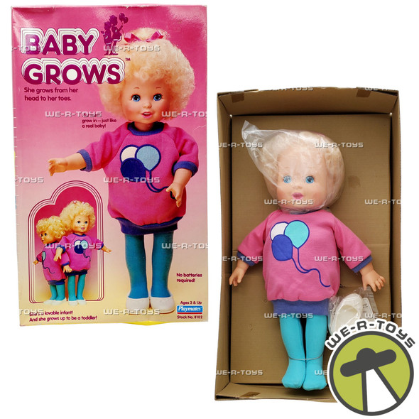 Baby Grows Doll from Infant to Toddler 1987 Playmates No. 8102