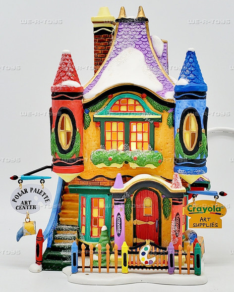 Department 56 Crayola Polar Palette Art Center Lighted 56726