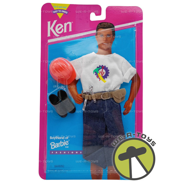 Barbie Ken Boyfriend of Barbie Fashions Handyman Worker Set 1995 Mattel New 14377
