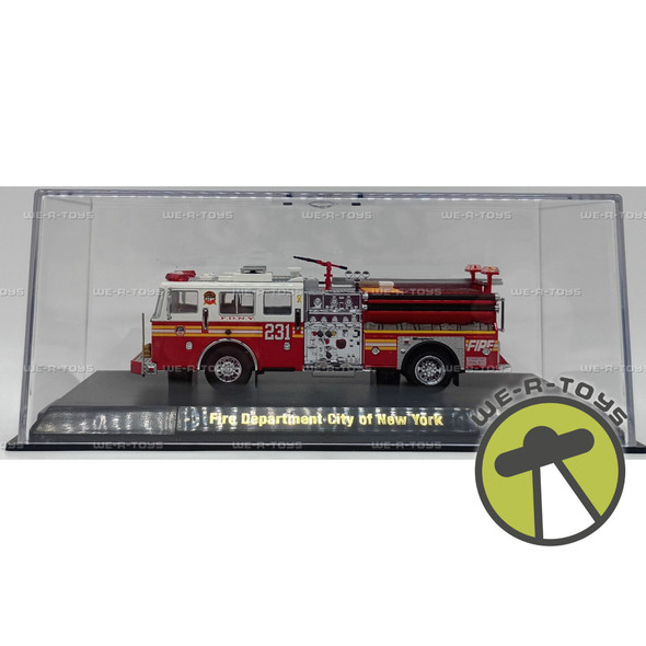 Code 3 Fire Department City Of New York #231 Red Fire Engine Vehicle #12835
