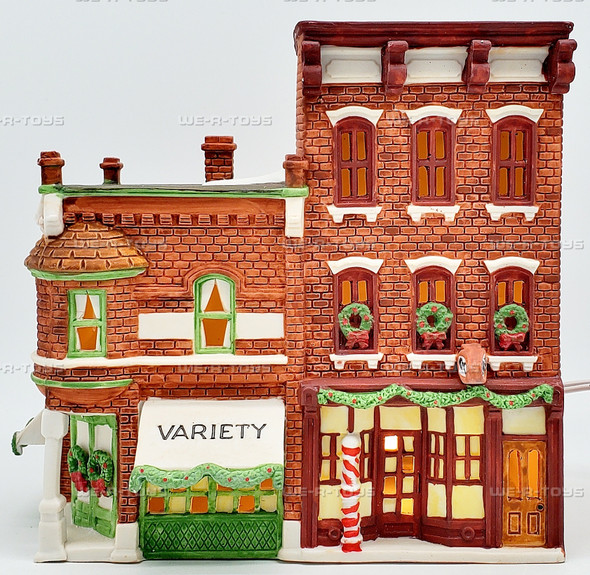Department 56 Christmas in the City Series Variety Store & Barbershop 59722