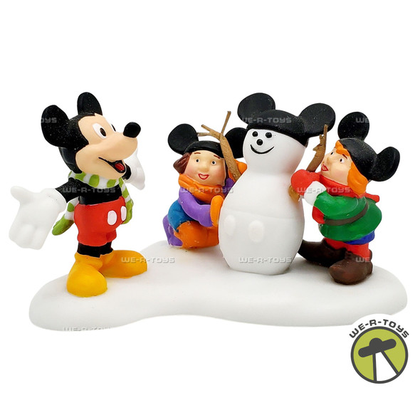 Department 56 Mickey Builds a Snowman Disney Showcase North Pole Series 56849