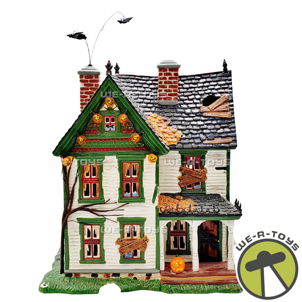 Department 56 Snow Village Halloween Spooky Farmhouse Flashing Lights 55315
