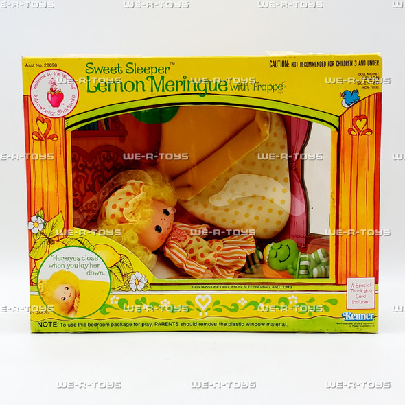 Strawberry Shortcake Sweet Sleeper Lemon Meringue Doll 1984 Kenner Item No 28820
