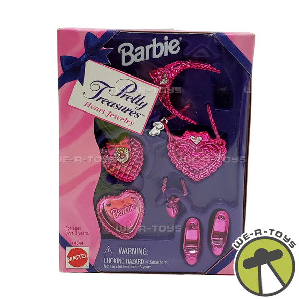 Barbie Pretty Treasures Heart Jewlery 1996 Mattel 14544 NEW