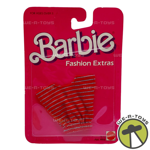 Barbie Fashion Extras Red and White Crop Top 1984 Mattel 9870 New