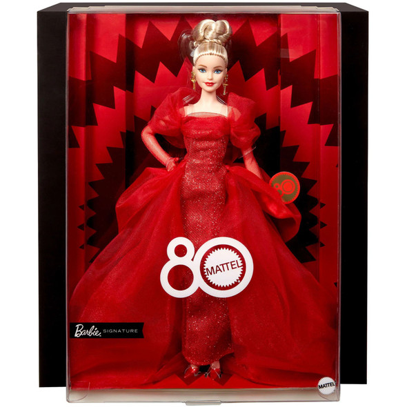 Barbie Mattel 80th Anniversary Brunette African American Doll