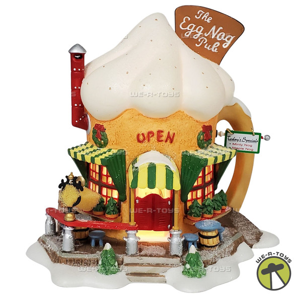 Department 56 The Egg Nog Pub North Pole Series Elf Land Lighted Building