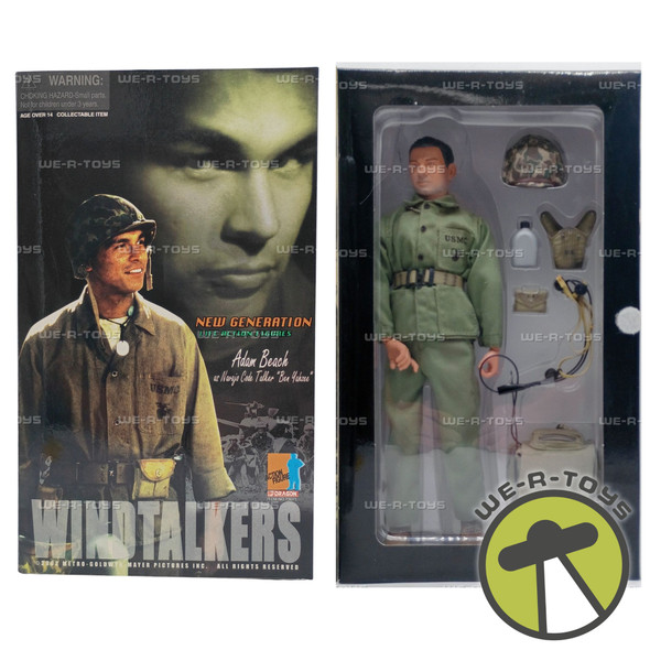 Windtalkers Adam Beach as Navajo Code Talker Ben Yahzee Action Figure Dragon New