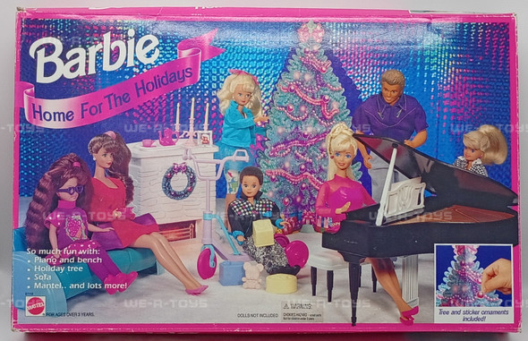 Barbie Home For The Holidays Playset Piano Tree & Furniture 1994 Mattel 67116