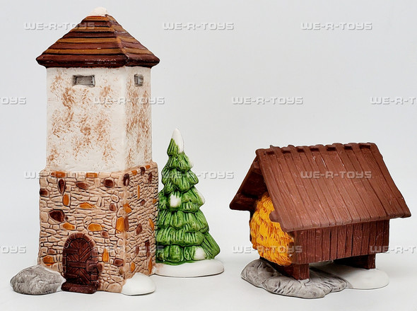 Department 56 Dickens Village Series Silo and Hay Shed Set of 2 Accessories 59501