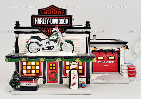 Department 56 Harley Davidson Motorcycle Shop The Original Snow Village 54886