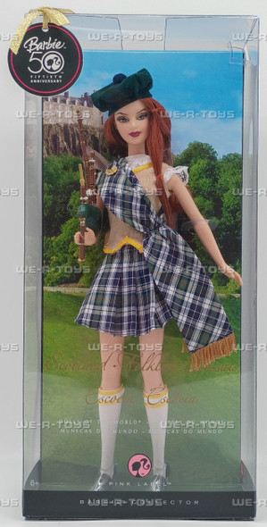 Barbie Dolls of the World Scotland Folklore Red Hair Doll 2008 Mattel N4973 New