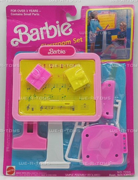 Barbie Classroom Doll Playset School Furniture No. 7280 Mattel 1990 New