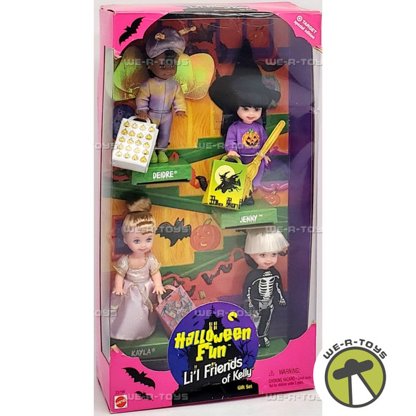 Barbie Fun Li'l Friends of Kelly Halloween Fun Set of 4 Dolls New Mattel 1998