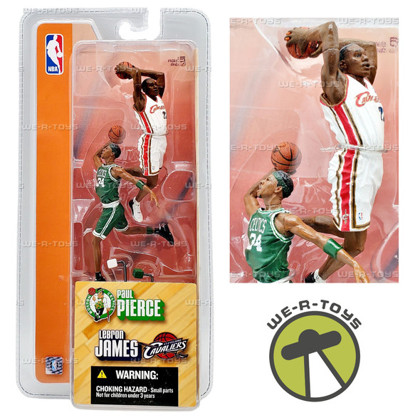 NBA Boston Celtics Paul Pierce and LeBron James 2003 McFarlane Toys 75115