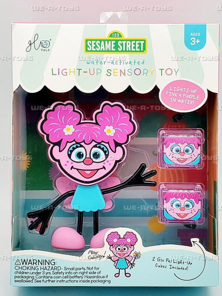 Glo Pals x Sesame Street Abby Cadabby Water-Activated Sensory Play Bath Toys