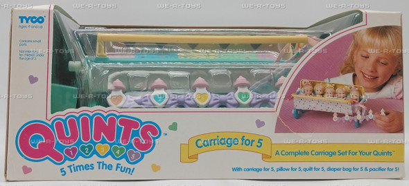 Quints Carriage For 5 Quints Dolls Accessory Set 1989 Tyco #1575-1 New
