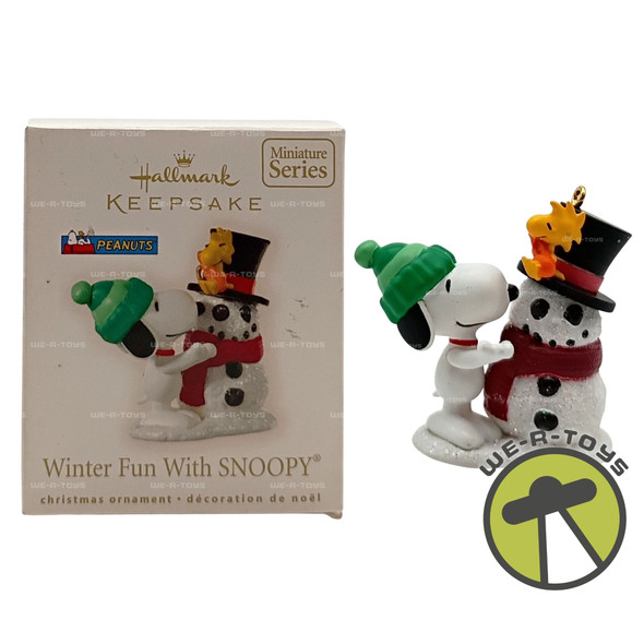 Peanuts Winter Fun With Snoopy Hallmark Keepsake 2008 Christmas Ornament QXM4011