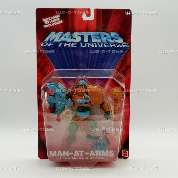 Masters of the Universe Man-At-Arms 6" Action Figure 2001 Mattel 54914 NEW