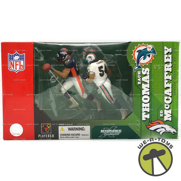 NFL Zach Thomas & Ed McCaffrey Set of 2 Football Action Figures McFarlane 2003