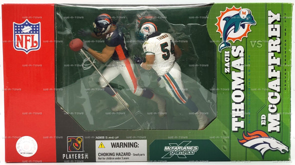 NFL Zach Thomas & Ed McCaffrey Set of 2 Football Action Figures McFarlane 2003