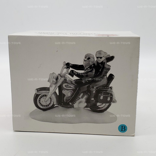 Department 56 Snow Village Harley Davidson Two For the Road Blue Version
