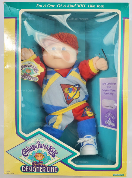 Cabbage Patch Kids Designer Line Boy Doll Red Hair 1988 Coleco 3520