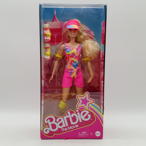 Barbie The Movie Margot Robbie Skating Doll with Neon Outfit #HRB04