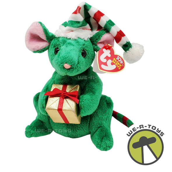 Ty Beanie Babies Tidings the Mouse Ty Store Exclusive Christmas Plush 2003
