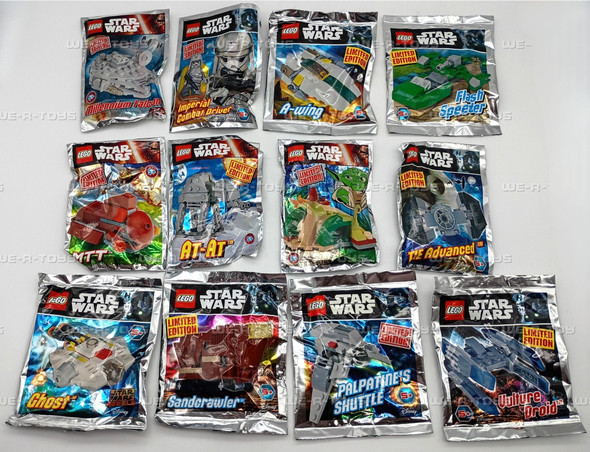 LEGO Disney Star Wars Lot of 12 LEGO Mini Foil Packs Limited Edition New