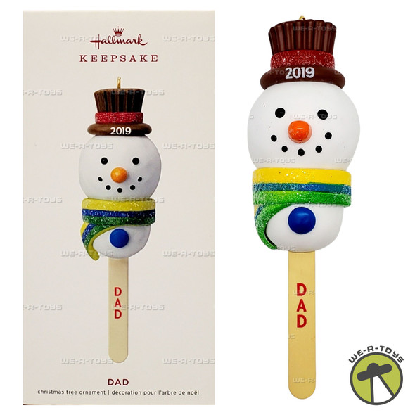 Dad Cake Pop Snowman Hallmark Keepsake Christmas Ornament 2019